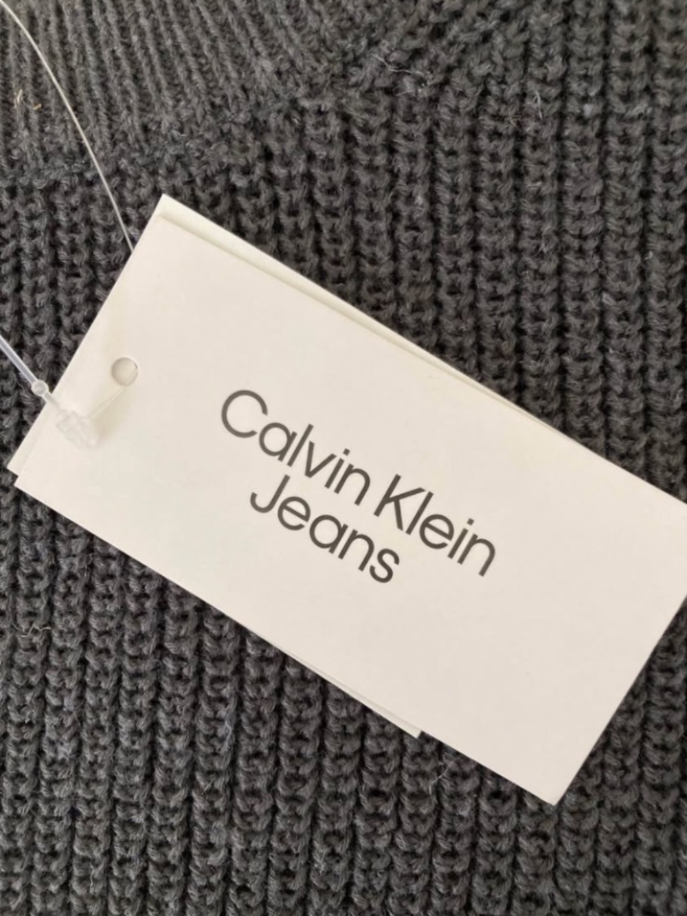 NWT Calvin Klein grey sleeveless knit top - Picture 4 of 4